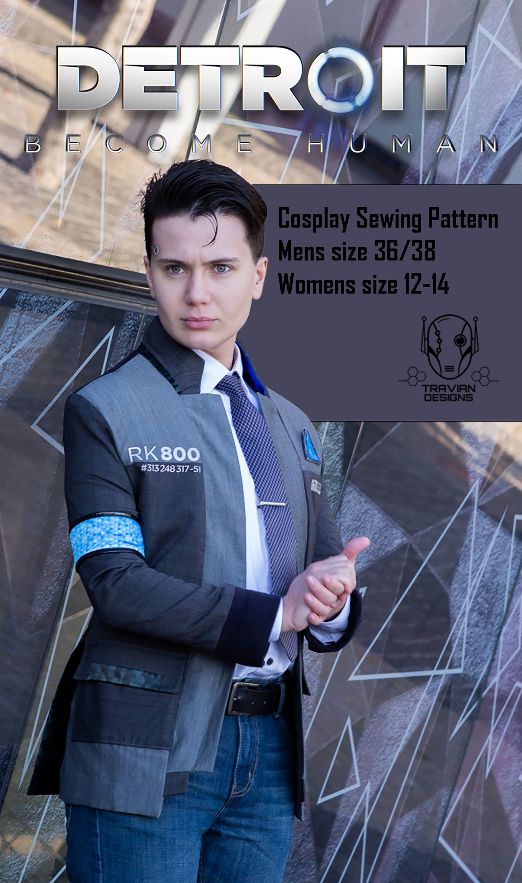 Detroit: Become Human Connor Coat Jacket Cosplay Costume (PK800 #687899150)