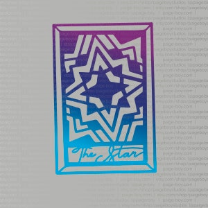 The Star -  SVG + Vector File for Cricut or Lasercutter - Witchy, Magical Tarot Cards