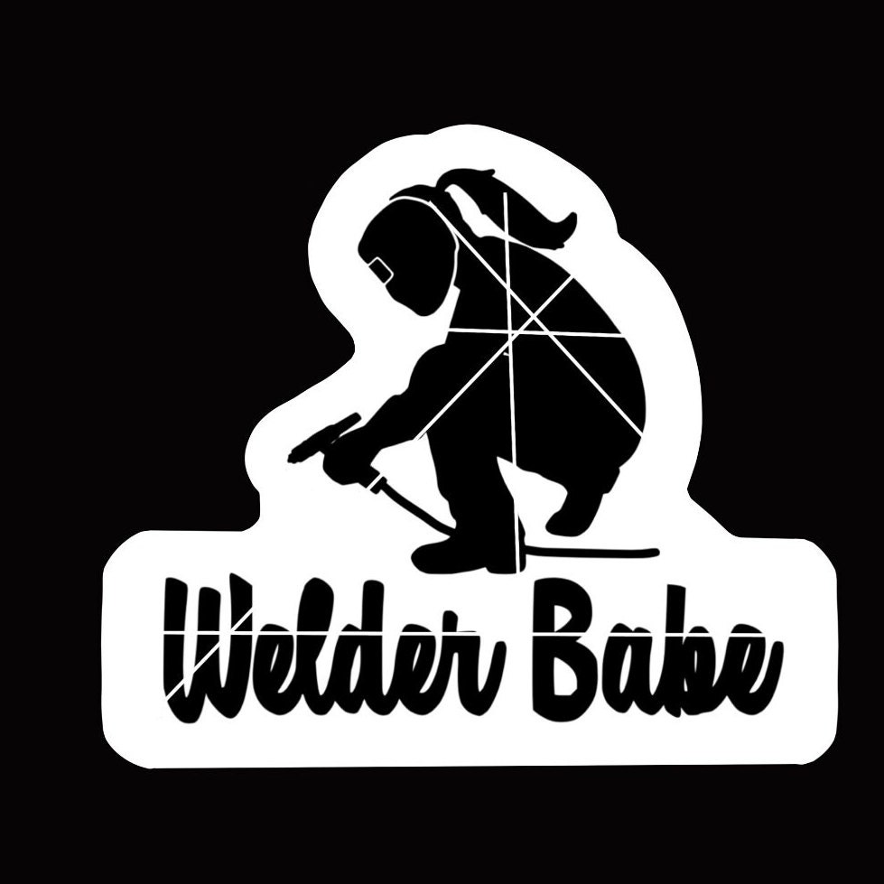 Sticker Welder Babe Welder Chick Female