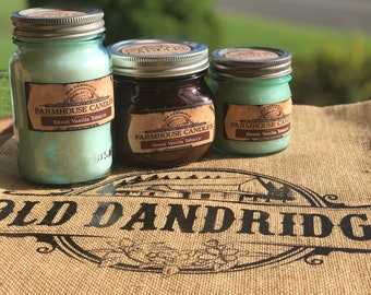 Sweet Vanilla Tobacco, Hand Poured, Soy blend, Soy Candle, 8 oz,16 oz, Candle, Gift, self care, spa, Farmhouse, Country Roads, Thank You