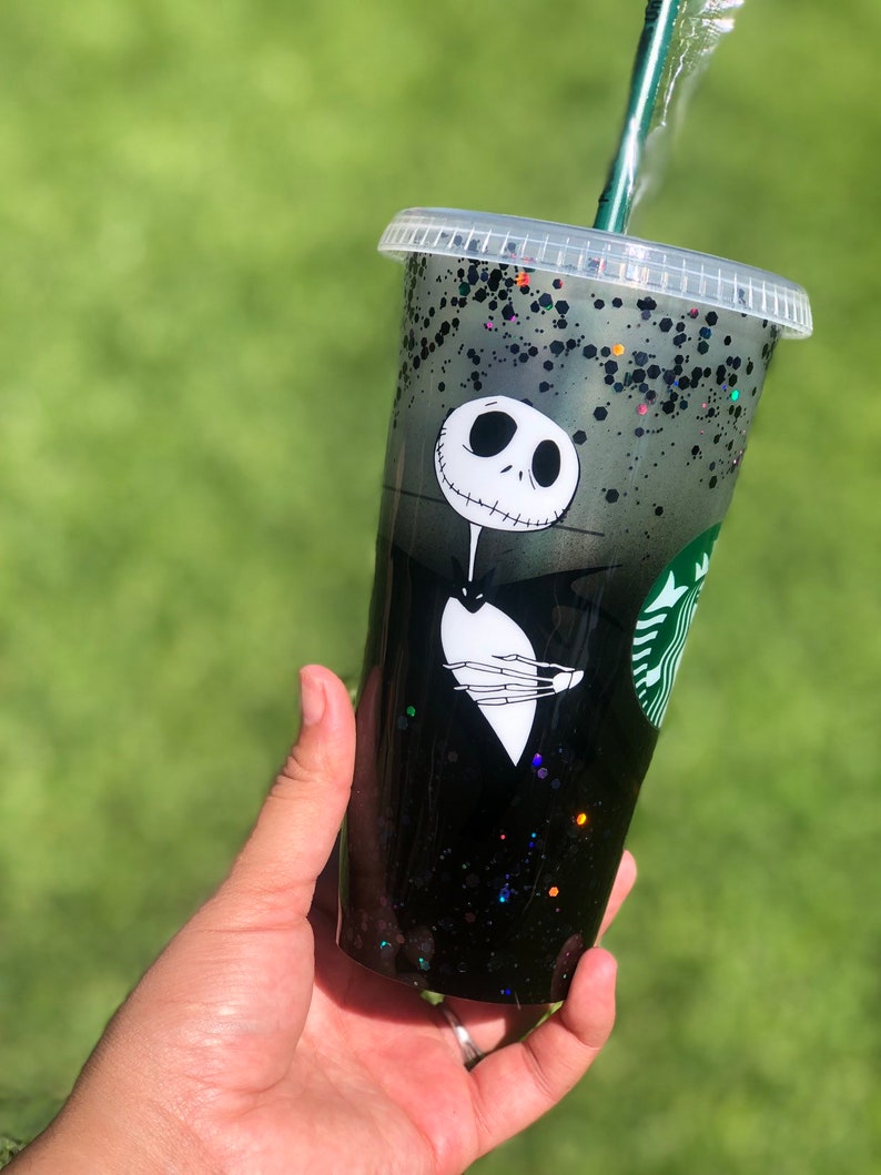 Jack Skellington Tumbler Jack Skellington Cup Starbucks Etsy
