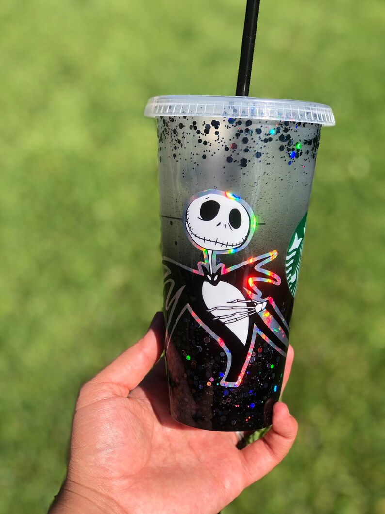Jack Skellington Tumbler Jack Skellington Cup Starbucks Etsy