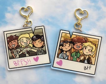 Amphibia BFF Polaroid Acrylic Keychain 3"