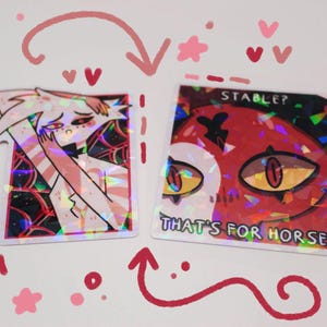 3&quot; Hellaverse Stickers - Waterproof and Holographic!