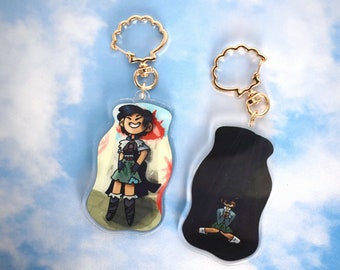 Marcy Wu 3" Double Sided Acrylic Keychain