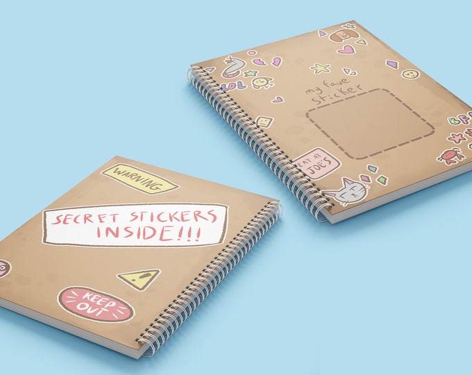 Springtime Friends Large Reusable Sticker Book / B5 Sticker Collecting ...