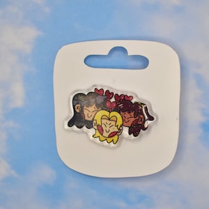 Amphibia Sashannarcy 2&quot; Acrylic Pin with Glitter Epoxy