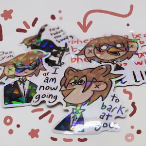 Pegatinas de audio TikTok de Byakuya Togami de 3"