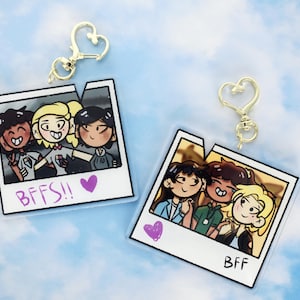 Amphibia BFF Polaroid Acrylic Keychain 3&quot;