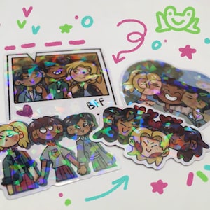 3&quot; Amphibia Stickers - Waterproof and Holographic!