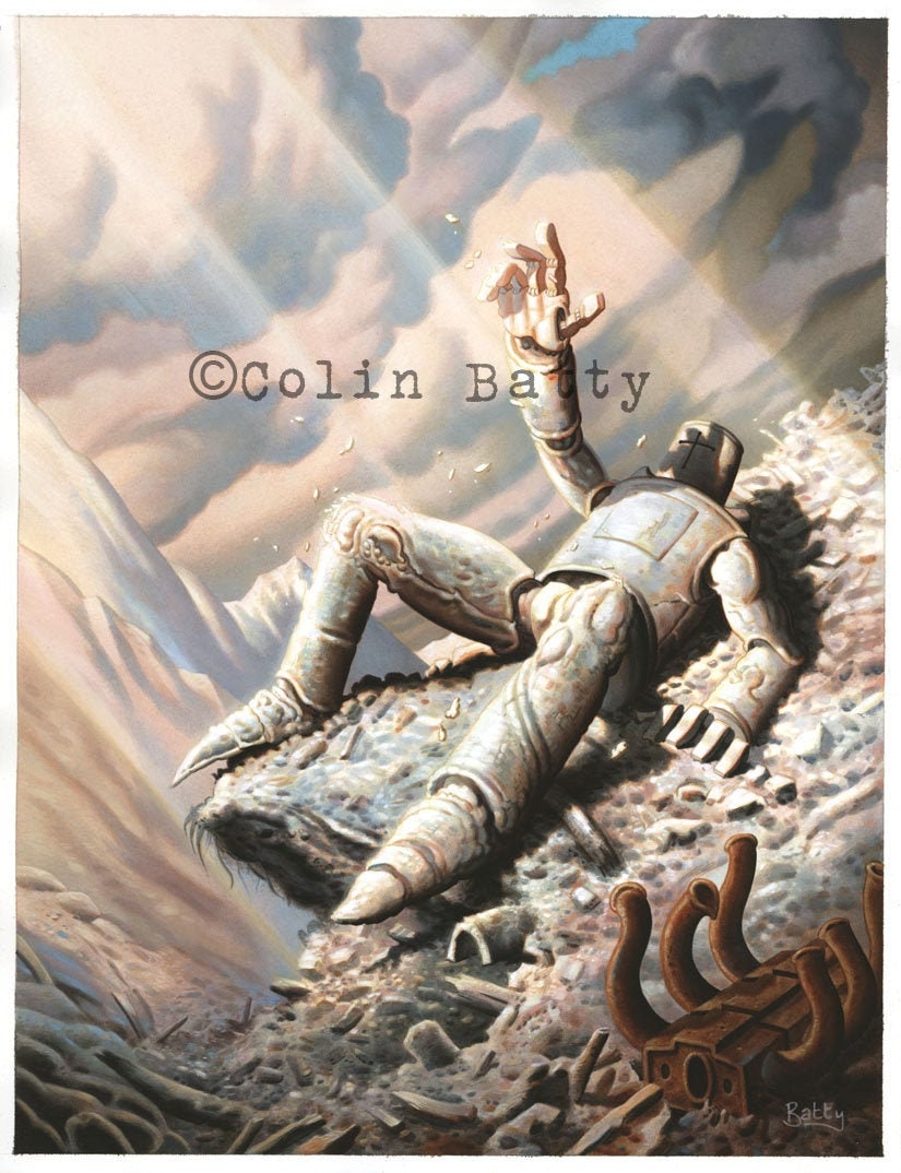 And the Scales Fell From His Eyes Print by Colin Batty Freakybuttrue