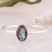 925 Sterling Silver Handmade Solitaire Ring-Natural Stone Bezel Set Oval Shape Mystic Topaz Silver Ring, Valentine Jewelry Ring For Women's