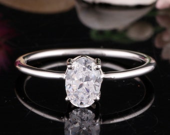 Princess Kylie Clear Cubic Zirconia Crescenet Moon and Star Ring Sterling Silver