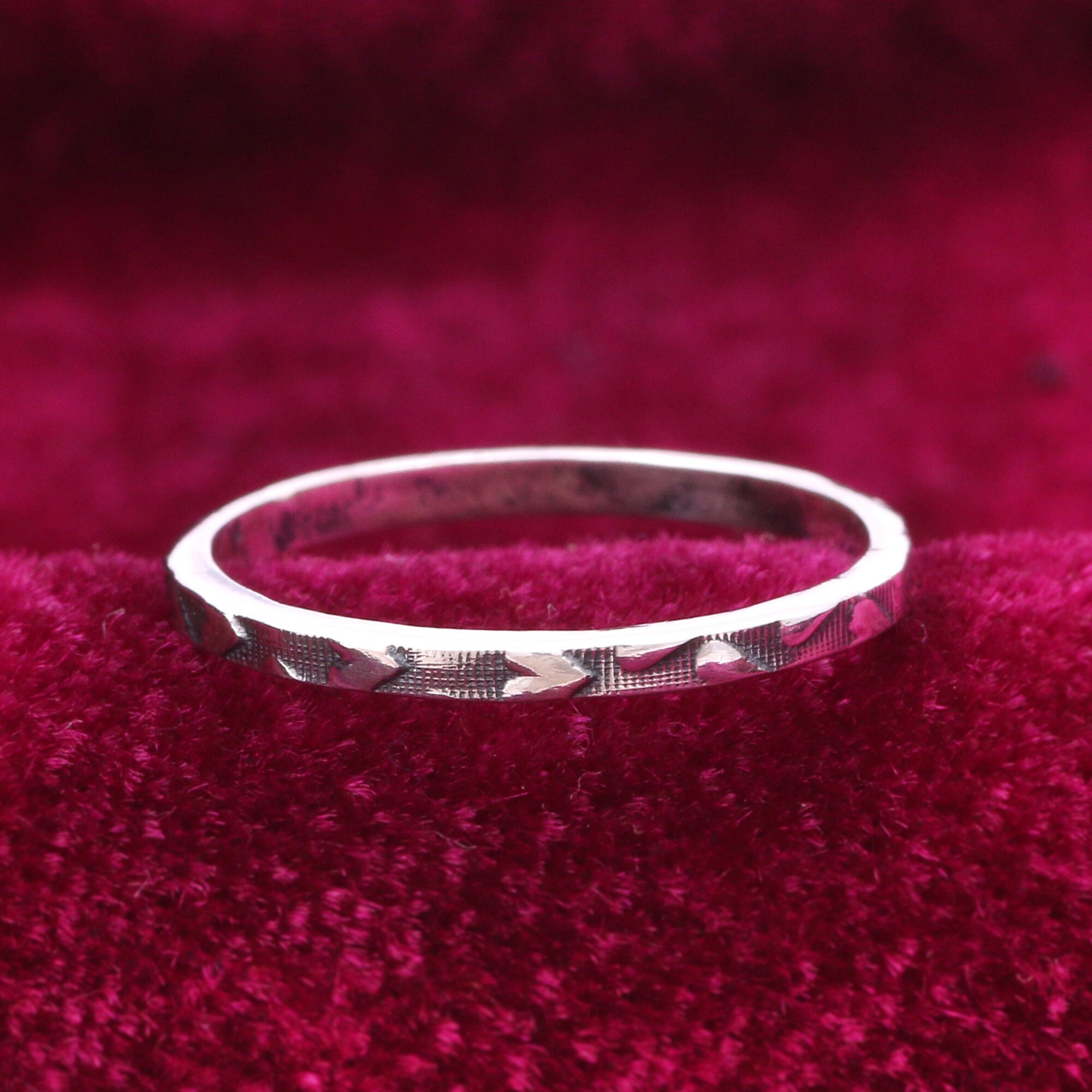 Silver Band Ring 925 Solid Sterling Silver Band Ring Plain Etsy