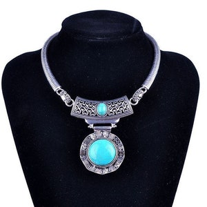 Turquoise Statement Necklace