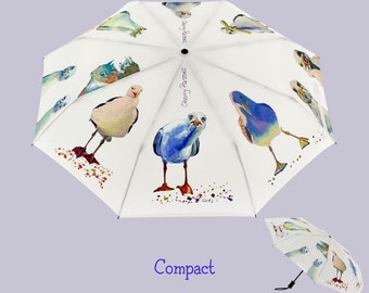 8 Panel White Compact Umbrella These are guaranteed to raise a smile, and always stand out in the crowd.