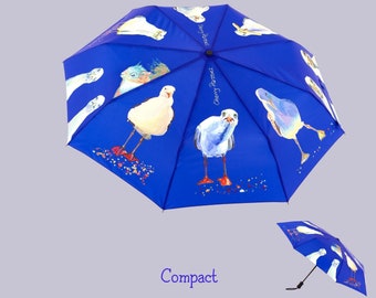 8 Panel Blue Compact Seagull Umbrella/brolly These are guaranteed to raise a smile, and always stand out in the crowd.