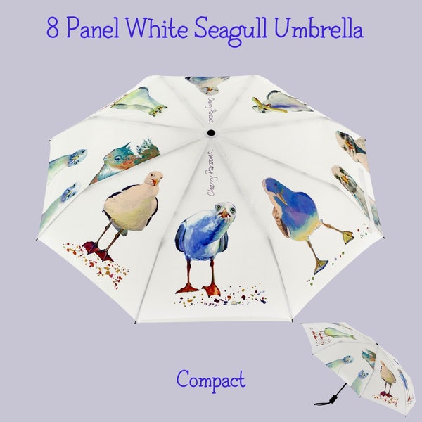 8 Panel White Compact Umbrella These are guaranteed to raise a smile, and always stand out in the crowd.