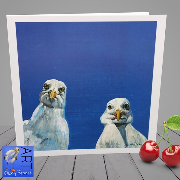 Blank Card - Seagull Art Range - Birthday, Special Occasion, Humour,