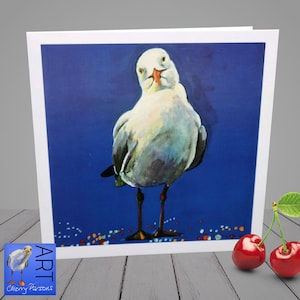 空白カード - Seagull Art Range - 面白い、誕生日、特別な行事、ユーモア「愛してるよ！」