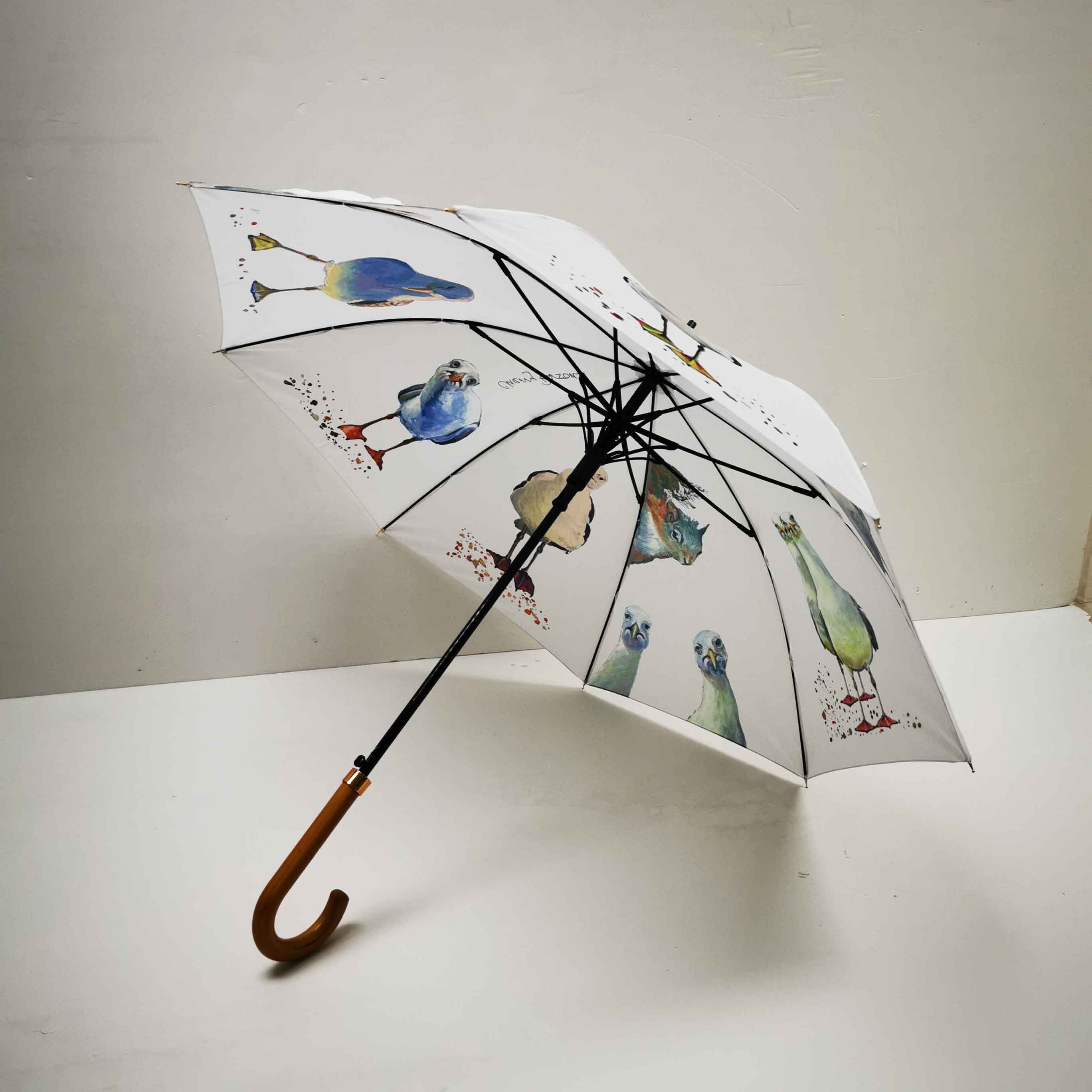 8 Panel White Cane Umbrella Etsy UK