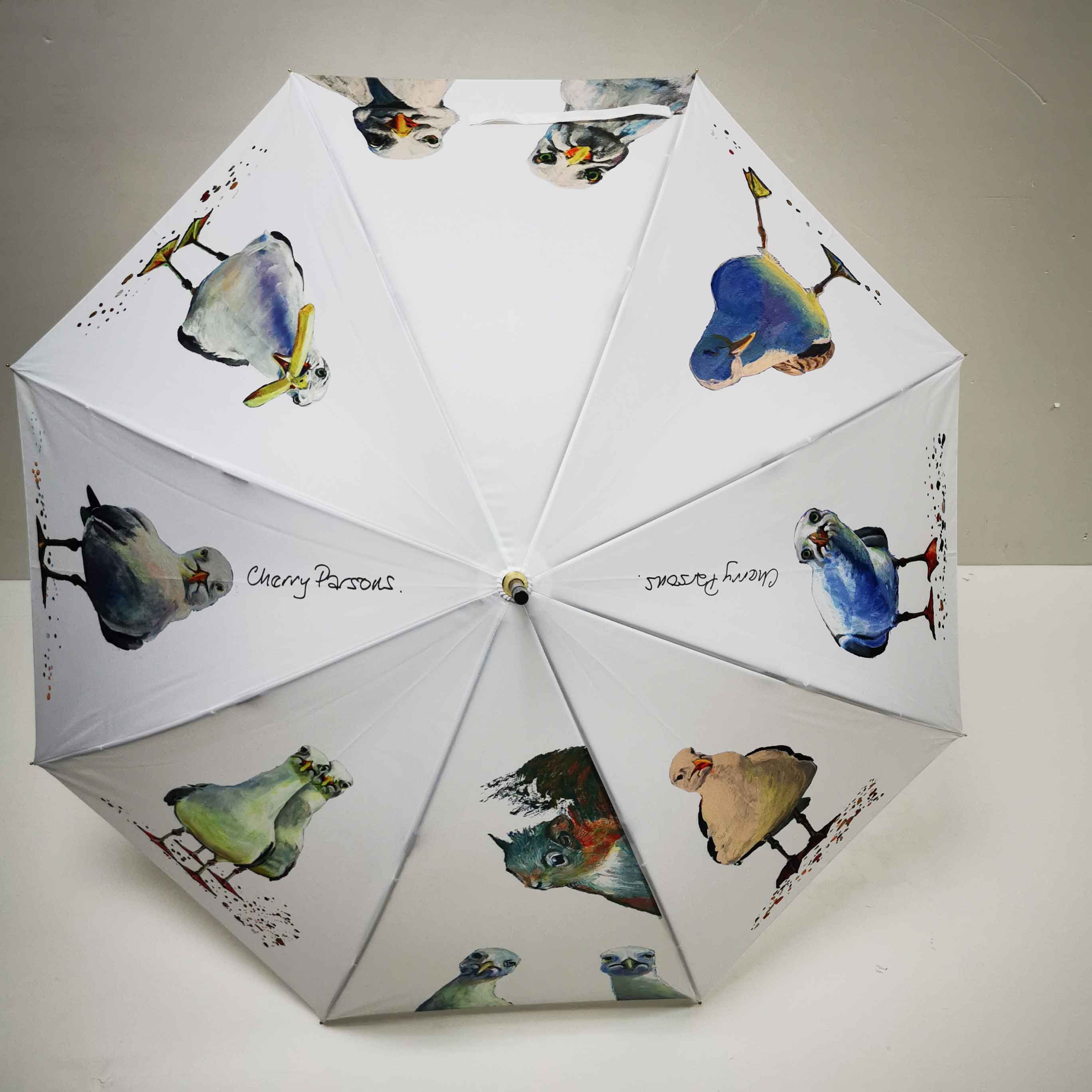 8 Panel White Cane Umbrella Etsy UK