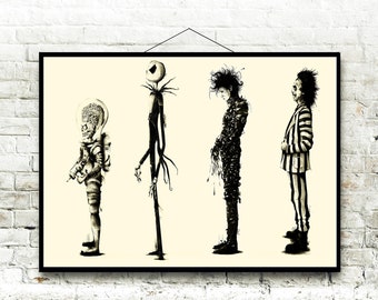 35+ Tim Burton Art Projects Background