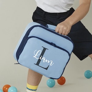 Personalised lunch bag, Back to school bag, personalised lunch box, lunch cooler bag, school lunch box, navy lunch bag, girls lunch bag