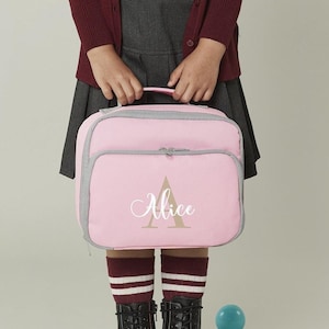 Personalised lunch bag, Back to school bag, personalised lunch box, lunch cooler bag, school lunch box, navy lunch bag, girls lunch bag