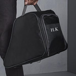 Personalisierte Monogramm Wanderschuhtasche, Wanderschuhtasche, Tasche für matschige Stiefel, Wanderschuhtasche mit Initialen, Geschenk für Wanderer, Wandergeschenke