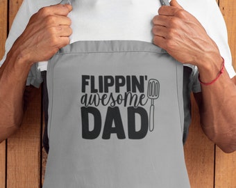 Custom BBQ Apron for Dad, Father's Day Gift for Him, Personalised Grill Apron, Barbecue King Apron, Men's Cooking Gift, Apron for BBQ Lover