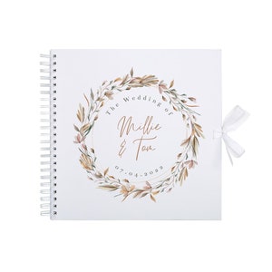 Wedding Scrapbook Personalised, Wedding Guest Book, Personalized Guestbook, Custom Guest Book, Scrapbook Photo Album, Custom Wedding Decor