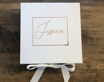 Scatole regalo personalizzate medie, scatole regalo personalizzate, vuoi essere la mia damigella d'onore, scatole per proposte, regali per damigelle d'onore, scatola regalo vuota, sposa