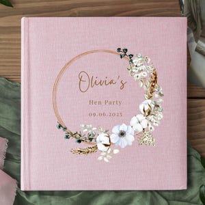 Personalised Hen Party Photo Album, Keepsake Gift for Bride-to-Be, hen do memory book, gift for bride, bridal shower memory, photo book