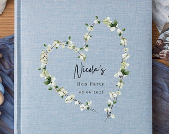 Personalised Hen Party Photo Album, Keepsake Gift for Bride-to-Be, hen do memory book, gift for bride, bridal shower memory, photo book