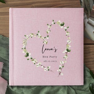 Personalised Hen Party Photo Album, Keepsake Gift for Bride-to-Be, hen do memory book, gift for bride, bridal shower memory, photo book
