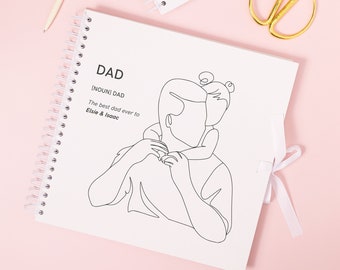 Personalisiertes Vatertagsgeschenk, Sammelalbum für Papa, Erinnerungsbuch, Erinnerungsbuch für Kinder, Geschenk für Papa, Scrapbookalbum