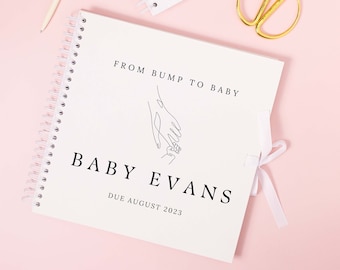 From bump to baby scrapbook, pregnancy scrapbook, pregnancy journal, new baby memory book, pregnancy planner, pregnancy album, new mum gift