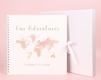 Album de voyage personnalisé pour couples, livre de souvenirs de voyage, album personnalisé pour couples, cadeau de voyage, livre d'aventures, livre de vacances