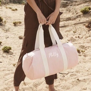 Personalisierte Name Seesack, Brautjungfer Geschenke, süße Reisetasche für sie, benutzerdefinierte Weekender Tasche, erste Sporttasche, Krankenhaustasche