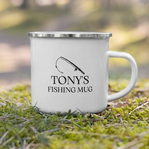 Personalised Fishing Mug, Fishing Gifts for Men, Gift for Fisherman, Father&#39;s Day Fishing Gift, Present for Him, Custom Cup, Christmas Gift