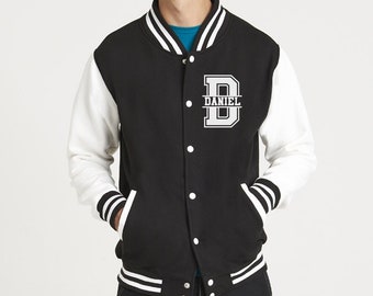 Veste universitaire personnalisée pour enfants et adultes, Veste universitaire personnalisée pour enfants, Veste style baseball, Veste d'école pour enfants, Veste unisexe