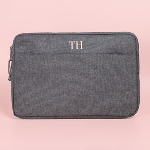 Bolsa para portátil personalizada, regalo universitario, funda para portátil, regalo para un compañero, bolsa con monograma, funda para portátil, funda para ordenador personalizada, tamaño 13" y 15"