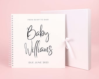 From bump to baby scrapbook, pregnancy scrapbook, pregnancy journal, new baby memory book, pregnancy planner, pregnancy album, new mum gift