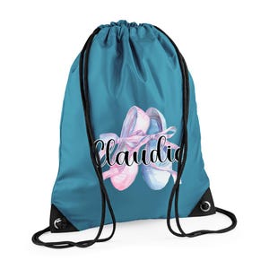 Custom Dance Bag For Girls, Personalised Name Gym Bag, Gift for Dancing, Gymnastic Cheer Girls Birthday Gift, Ballet Bag, Back to school