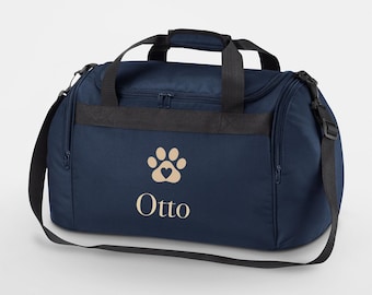 Custom Pet Holdall Bag for Travel, Personalised Puppy Gift, Pet Storage, Doggy Backpack, Custom Dog Bag, Pet Gift, Dog Bag, New puppy gift
