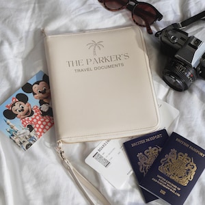 Personalised Passport holder, Holiday Organiser, Travel Gift, Travel Wallet, Passport cover, Travel Document Folder, passport wallet covers