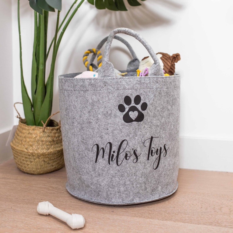 Custom Made Personalised Pet Storage Basket Dog Toy Basket Etsy UK