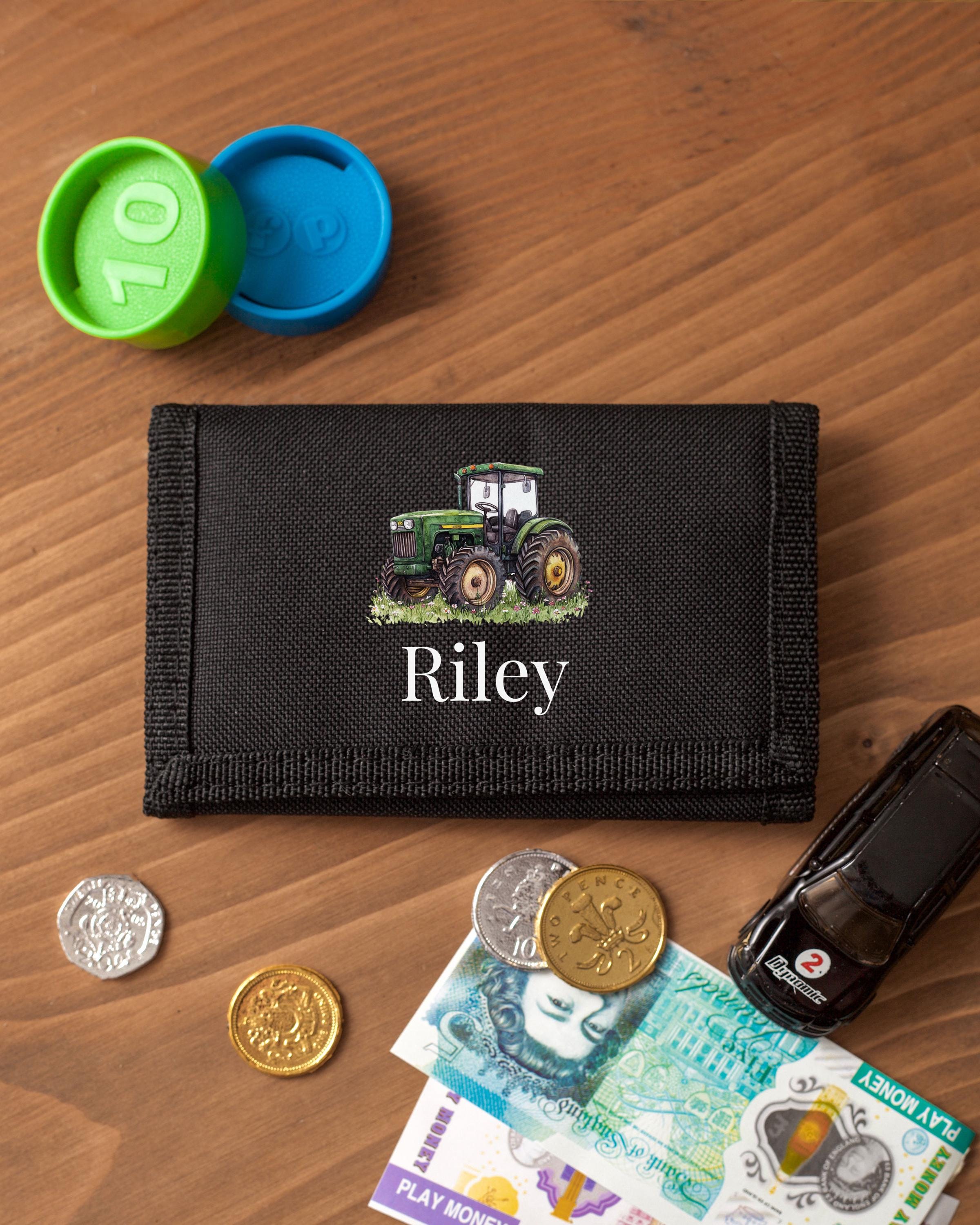 Kids Wallet With Lanyard & Coin Purse - Zip Pocket, Card Slots, Bifold Style, Polyester, Unisex One Size By Fringoo