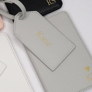 Personalised Passport Holder Set, Initial Passport Holder and Luggage Tag, Personalised Luggage Tag, Bridesmaid Gifts,Bride To Be Passport